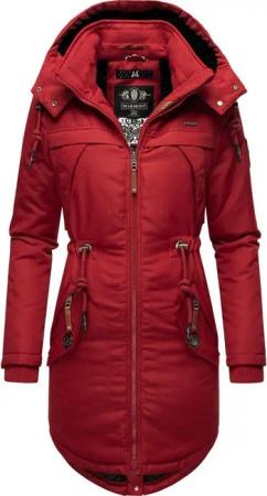 Marikoo Wintermantel Kamii sportlicher Damen Winterparka mit abnehmb. Kapuze