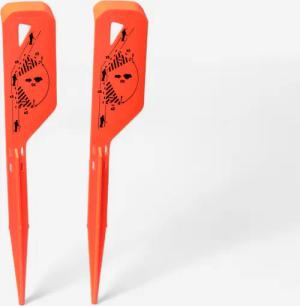 Markierungsfahnen im 30°-Winkel Kunststoff orange ×2