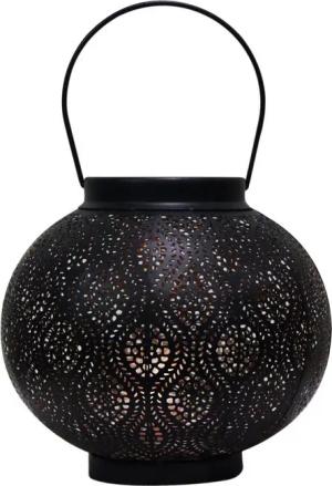 Marrakesch Orient & Mediterran Interior Teelichthalter Orientalisches Indisches Windlicht Bahadir Schwarz (1 St), Handarbeit