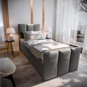 Masseno Boxbett LAGO 100x200 cm mit Bonell Matratze und Topper