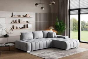 Masseno Ecksofa ALESE mit Schlaffunktion L-Form, Sofa mit Bettkasten