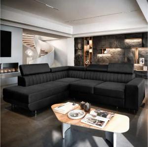 Masseno Ecksofa NOLA mit Schlaffunktion L-Form, Sofa mit Bettkasten