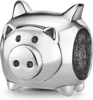 Materia Bead Glücksschwein Schwein mit Flügeln Hochglanz 876, 925 Sterling Silber