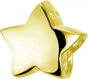 Materia Bead Stern Gold Hochglanz 627, Sterlingsilber, vergoldet