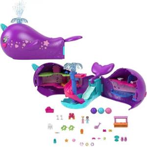Mattel® Spielwelt Mattel HKV71 - Polly Pocket - Sparkle Cove Narwal-Abenteuer Boot