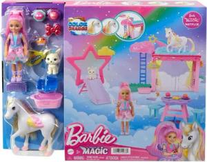 Mattel® Stehpuppe Mattel HNT67 - Barbie - A Touch of Magic - Chelsea & Pegasus Spielset