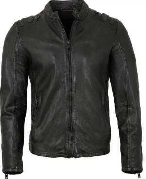 Mauritius Lederjacke G2MMagnu Mauritius - Herren Lederjacke Lammnappa schwarz