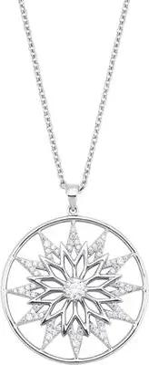 Maxikette für Damen aus 925er Silber mit Zirkonia