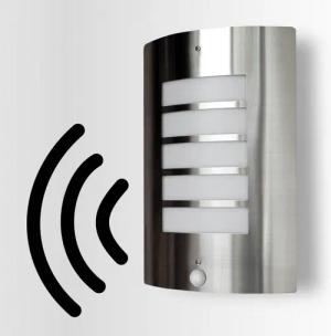 Maxkomfort Außen-Wandleuchte 115A, mit Bewegungsmelder, ohne Leuchtmittel, Außenwandleuchte