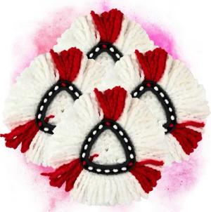 Maxorado 4x für Vileda Easy Wring & clean Ersatzmopp Mikrofaser Ersatzmoppkopf Wischbezug (Mikrofaser, Zubehör, 4-tlg., Easywring für Eimer Ersatzteil, Mopp Kopf Ersatzteil Ersatzköpfe box)