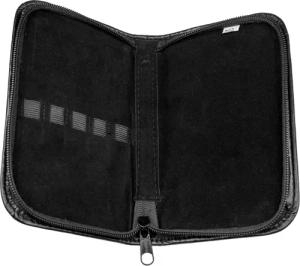 May Nagelschere Maniküre-Etui leer Kunstleder Schwarz – Universelle