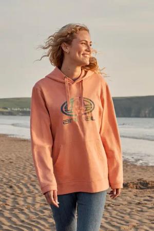 Maya Graphic Damen Kapuzenpullover - Rosa