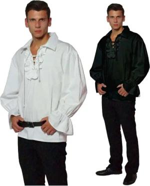 Maylynn Piraten-Kostüm Piratenhemd Rüschenhemd Mittelalter Hemd Baumwolle