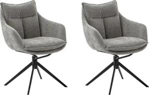MCA furniture Esszimmerstuhl PARKER, (2er-Set), drehbar 360°, Dreh- & Schwingfunktion, Belastbarkeit 120 kg