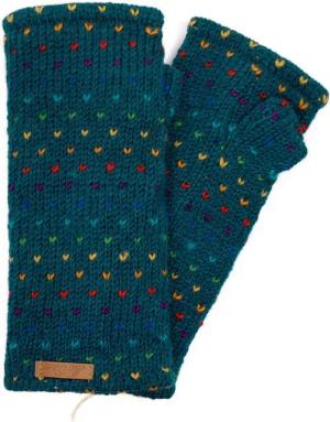 McRon Armstulpen Pulswärmer Modell Ines Regenbogen Mit Daumen, mit hohem Schurwoll-Anteil, komplett gefüttert