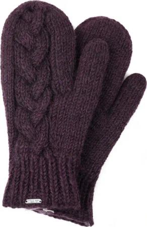 McRon Strickhandschuhe Fäustlinge Modell Clara mit Fleece gefüttert, hoher Schurwollanteil