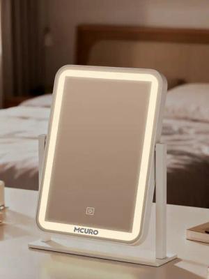 MCURO Kosmetikspiegel LED Schminkspiegel mit Beleuchtung,1/10 Vergrößerung