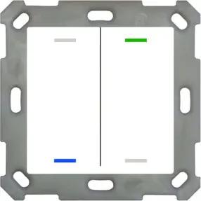 MDT technologies Taster Light 55 2-fach RGBW, rws/glä, neutral BE-TAL55T2.01