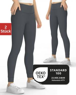 MEDOLY Thermoleggings für Kinder (2er-Pack) mit flauschigem Innenfleece - für Mädchen & Jungen