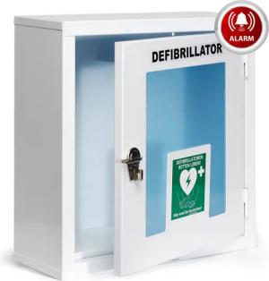 MedX5 Universal Defibrillator AED-Metall-Wandkasten mit Alarm für Innen