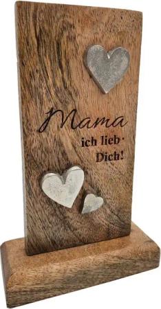 Meinposten Deko-Schriftzug Holzschild MAMA Holztafel Geschenk Mutter Höhe 20 cm (1 St)