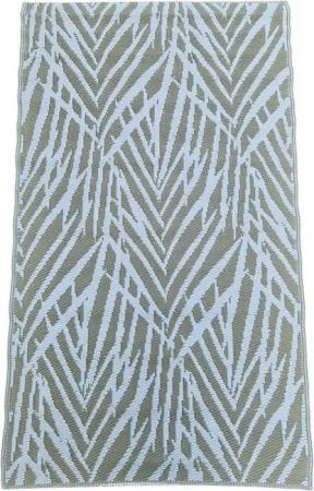 Meinposten Outdoorteppich Teppich Outdoor Balkonteppich außen Terrasse taupe weiß 150 x 90 cm, rechteckig