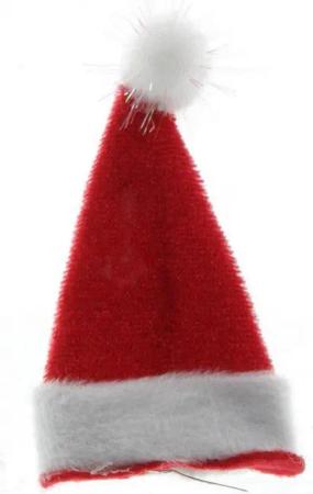 Mel-O-Design Haarclip Spange Weihnachtsmütze Zipfelmütze Haarclip, 1-tlg.