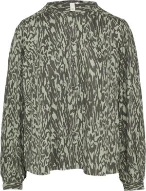 Melierte Viskosebluse im Loose Fit