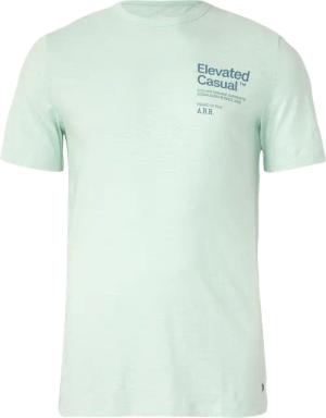 Meliertes Baumwollmix-T-Shirt mit Artwork