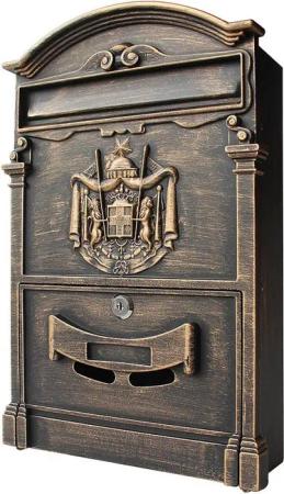 Melko Wandbriefkasten Nostalgie Briefkasten Postkasten Antik Wandmontage Briefkastenanlage (Stück), inkl. 2 Schlüssel
