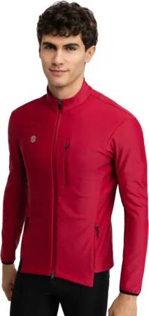 Men Cycling 's softshell jacket J3 Souplesse Red