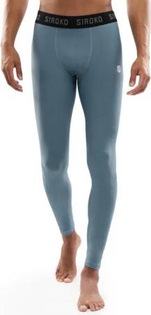 Men Winter sports thermal base layer pants Lift Steel Blue