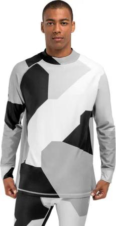 Men Winter sports thermal base layer top SLUSH Camo Black