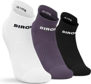 Men & Women Fitness Sports ankle socks 3-pack Trim Lavander White