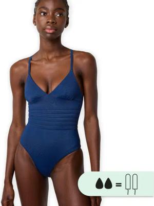 Menstruationsbadeanzug 1-teilig Frauen - Mittel