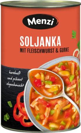 Menzi Fertiggericht, Menzi Soljanka mit Fleischwurst mit zahlreichen Einlagen 4200 g