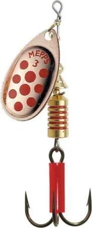 Mepps Aglia Red Dots Kupferlöffel (6,5 g – Nr. 3 – einzeln)