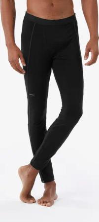 Merino Tights Herren lange Unterwäsche Trekking ‒ MT500 schwarz