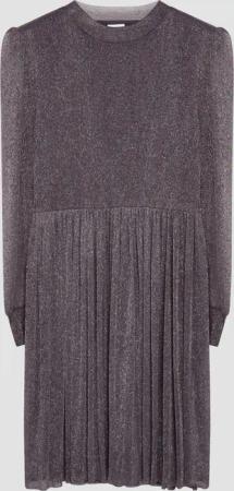 Mesh-Kleid mit Glitzergarn