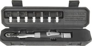 Messingschlager Drehmomentschlüssel 4-24 Nm, M-WAVE, mit Bits, im Hardcase