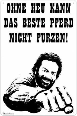 Metallschild Blechwaren Fabrik Braunschweig GmbH Bud Spencer und Terence Hill -