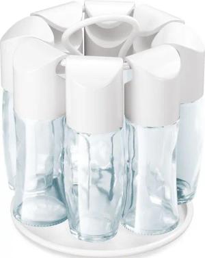 Metaltex Gewürzkarussell Spice-8, (Set), inkl. 16 austauschbaren Streueinsätzen + 12 selbstklebenden Etiketten