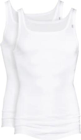 Mey Achselhemd "Noblesse" 2er Pack, ohne Seitennähte, Rundhalsausschnitt, atmungsaktiv, Feinripp