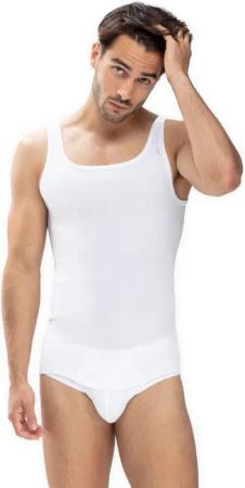 Mey Achselhemd Noblesse ohne Seitennähte, Rundhalsausschnitt, atmungsaktiv, Feinripp