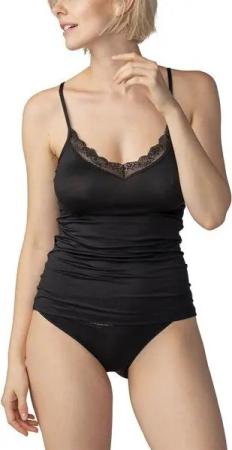 Mey Damen Spaghetti Top mit Spitze "Luise" aus Tencel