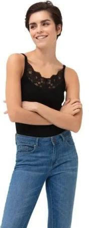 Mey Damen Spaghetti-Top Organic mit Spitze Bio-Baumwolle