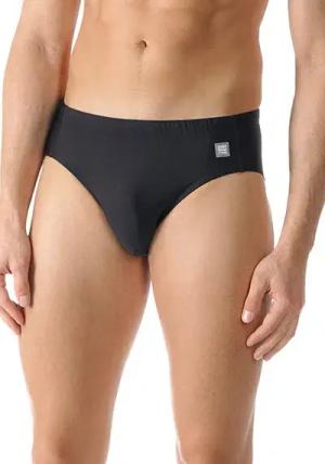 Mey Herren Badehose schwarz unifarben