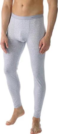 Mey Herren Lange Unterhose grau Pima unifarben