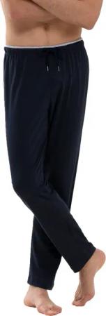 Mey Herren Pyjamahose blau Baumwolle & Mix unifarben