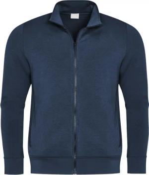 Mey Herren Sweatjacke blau Baumwolle & Mix unifarben
